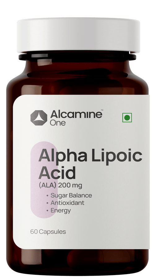 Alcamine Alpha Lipoic Acid (ALA) 200 mg | Advanced Antioxidant & Metabolism Support