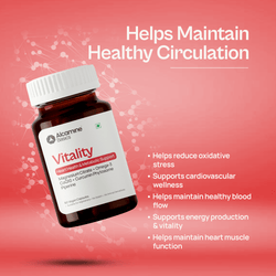 Alcamine Cardiovascular & Heart Health Supplement with Omega-3, CoQ10, Curcumin Phytosome & Magnesium Citrate (60 Capsules) thumbnail 3