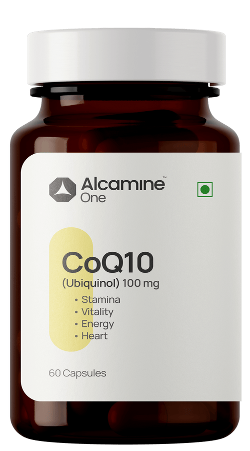 Alcamine CoQ10 (Ubiquinol) 100 mg | High-Absorption Cellular Energy & Heart Support