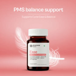 Alcamine PMS & Cycle Balance Supplement with Chasteberry (Vitex), Ashwagandha, Magnesium Citrate & Vitamin B6 (60 Capsules) thumbnail 3