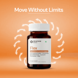 Alcamine Joint Support Supplement with Glucosamine, Chondroitin, MSM, Boswellia, and Curcumin Phytosome (60 Capsules) thumbnail 3