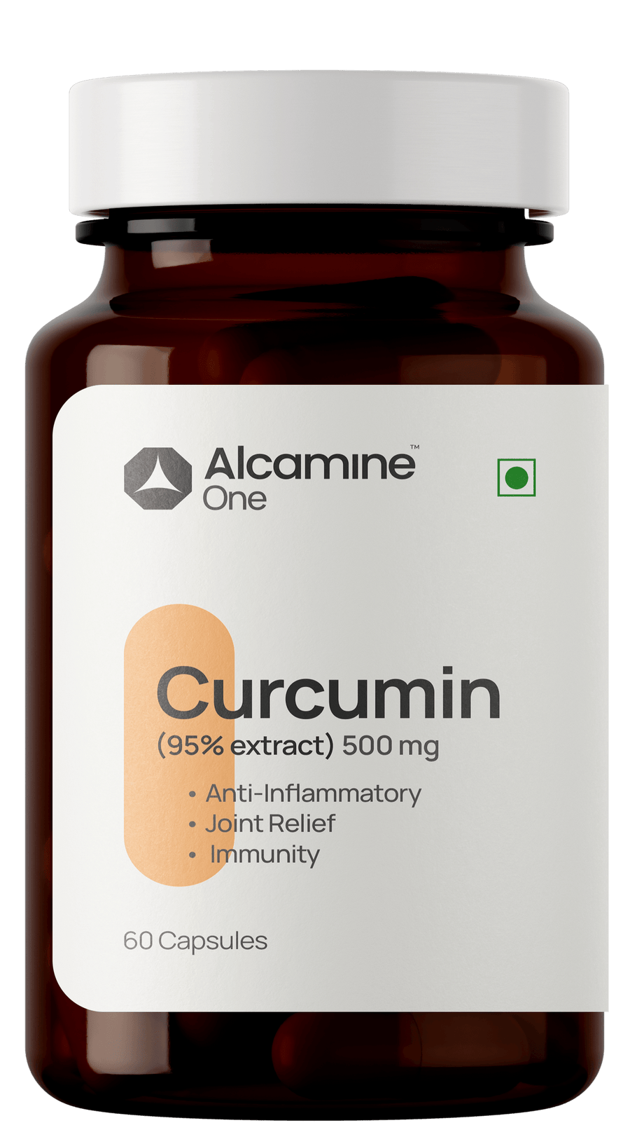 Alcamine Curcumin 95% Extract 500 mg | Antioxidant & Joint Wellness Support