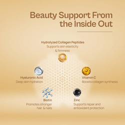 Alcamine Collagen & Biotin Capsules for Skin, Hair & Nail Health, with Hyaluronic Acid, Vitamin C & Zinc (60 Capsules) thumbnail 5