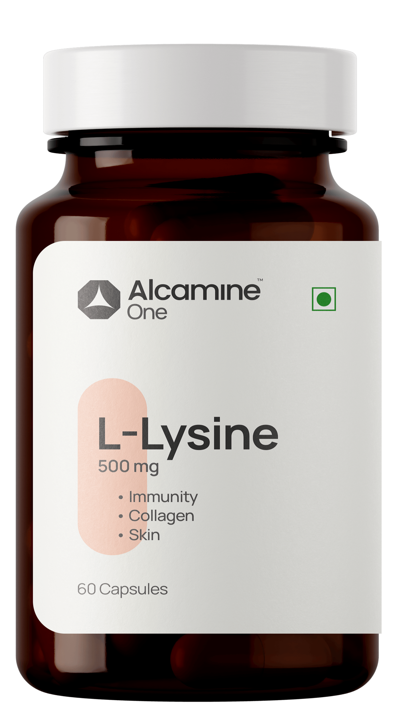 Alcamine L-Lysine 500 mg | Immune, Skin & Collagen Support