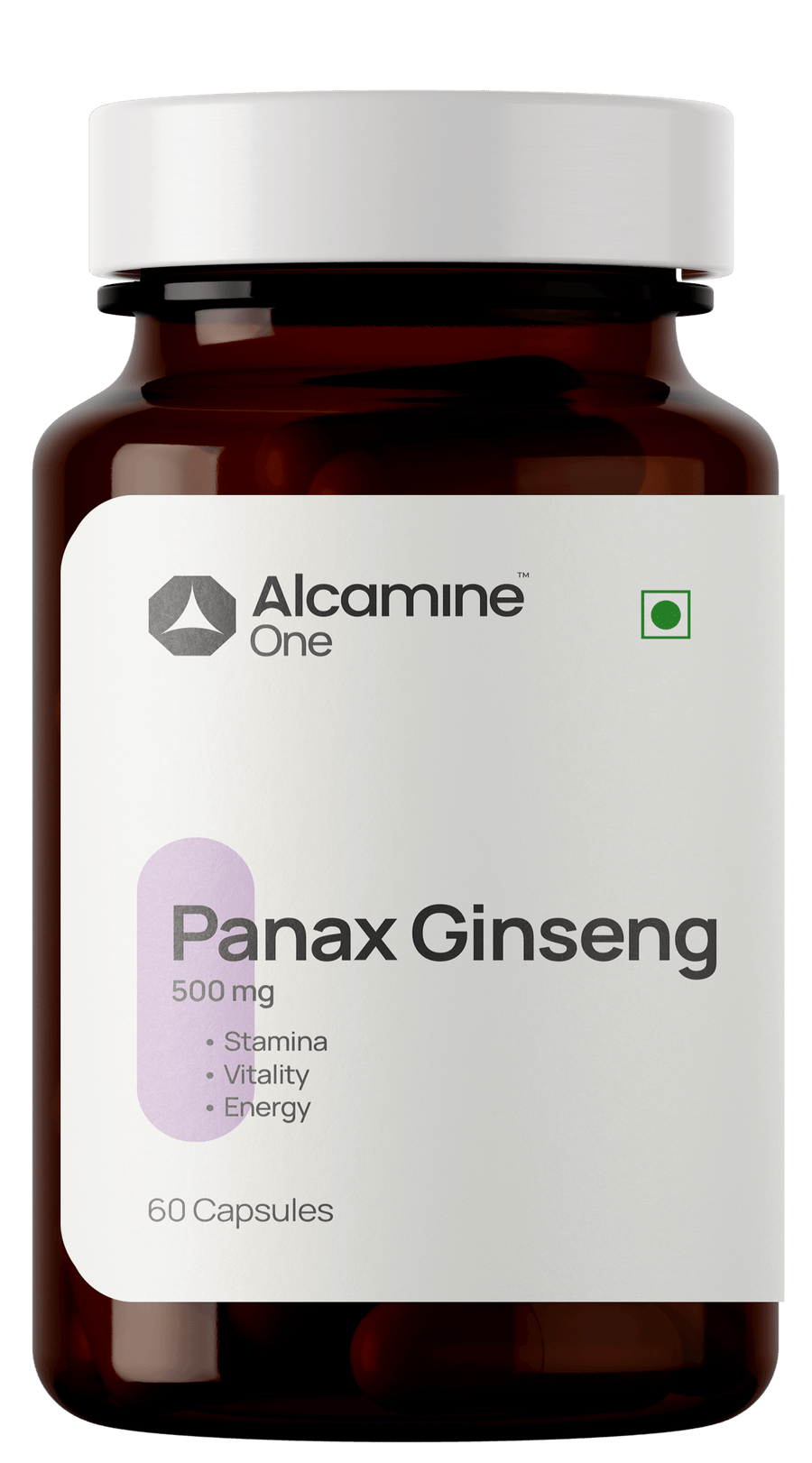 Alcamine Panax Ginseng 500 mg | Energy, Vitality & Immunity Support