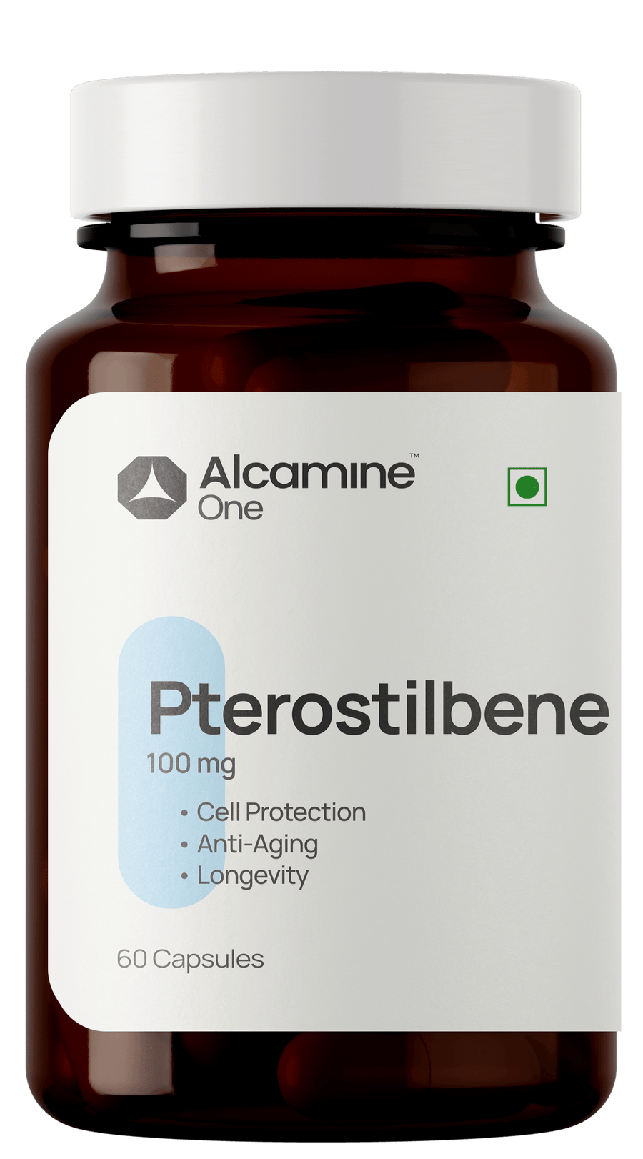 Alcamine Pterostilbene 100 mg | Antioxidant, Brain & Heart Support