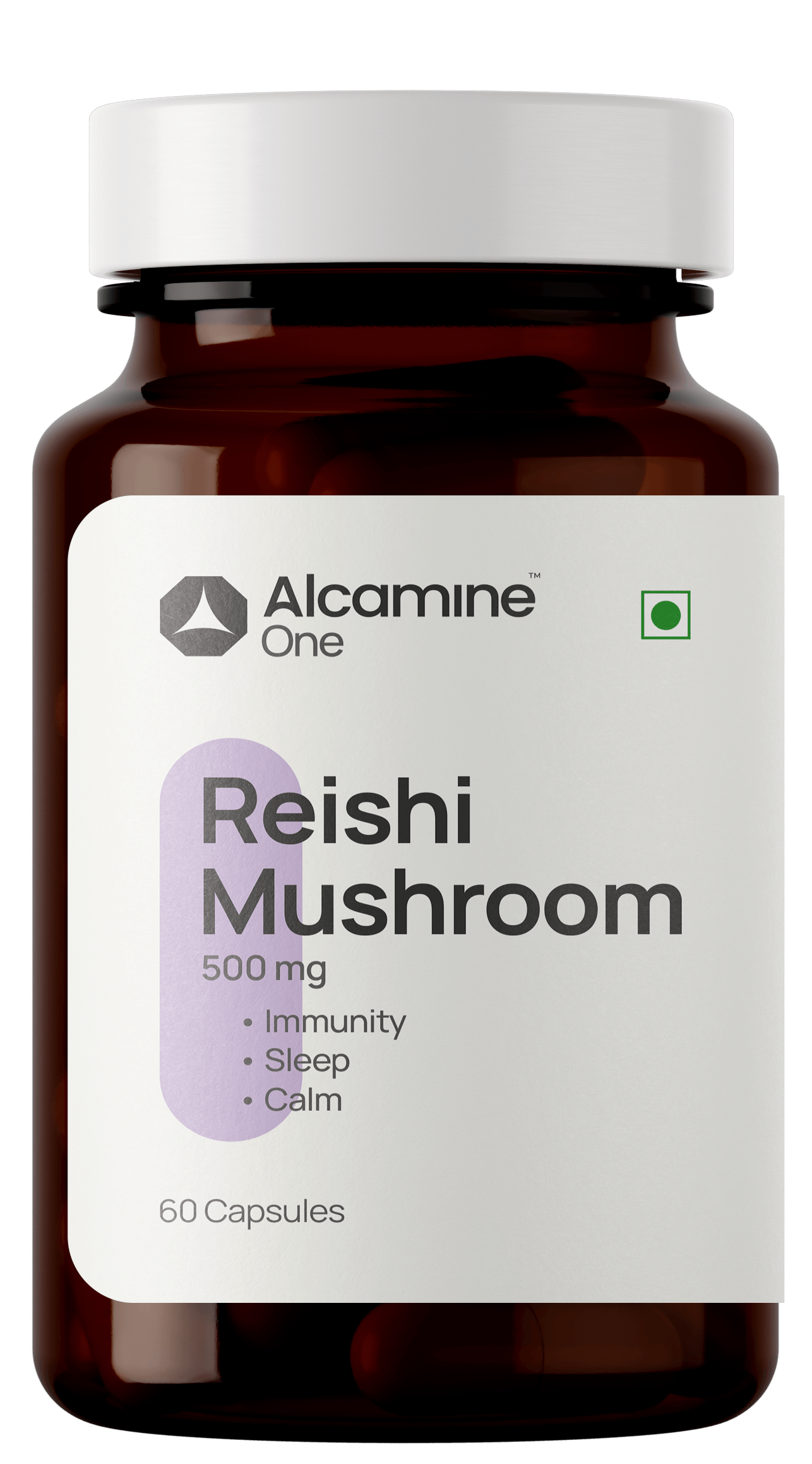 Alcamine Reishi Mushroom 500 mg | Stress, Immunity & Longevity Support