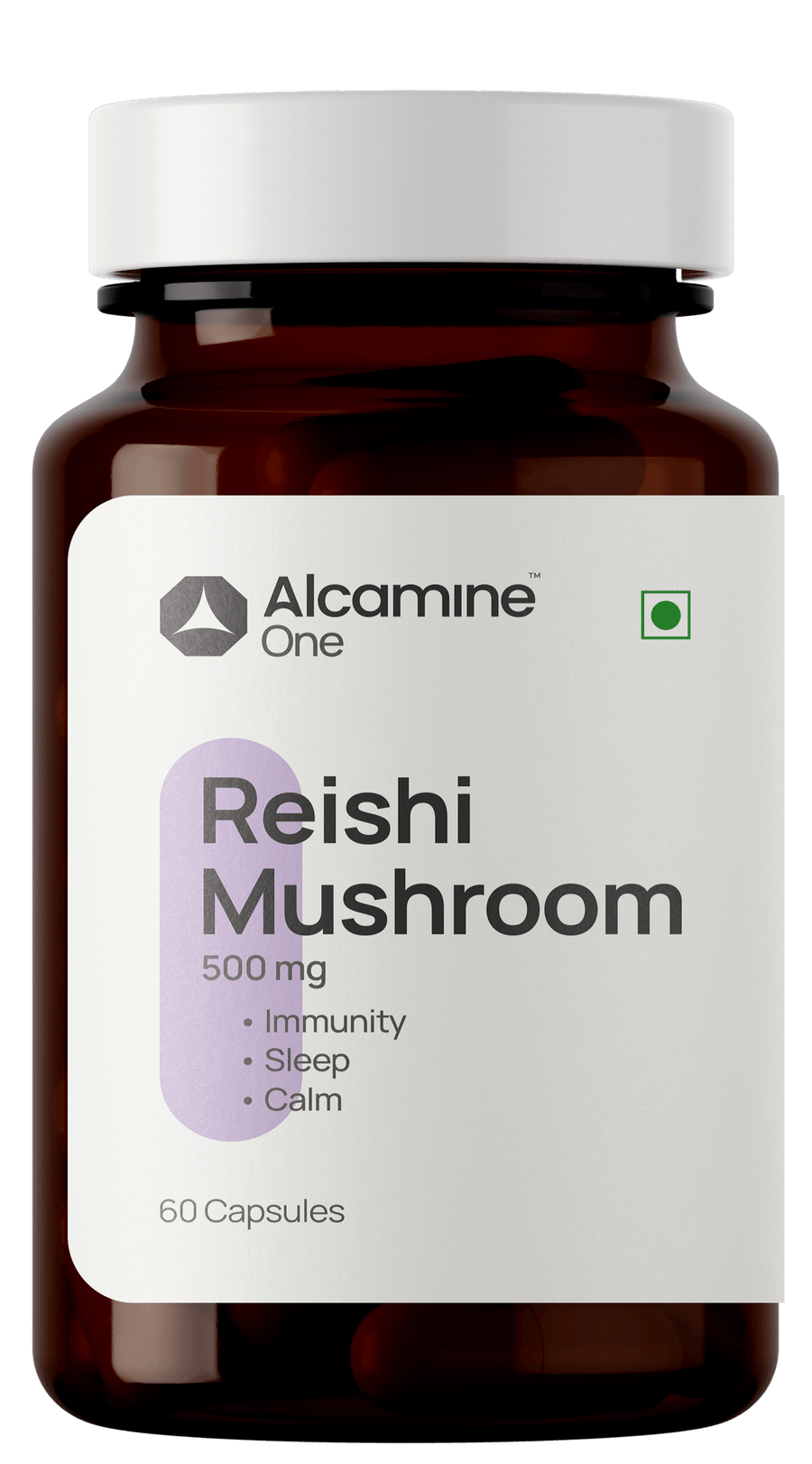 Alcamine Reishi Mushroom 500 mg | Stress, Immunity & Longevity Support