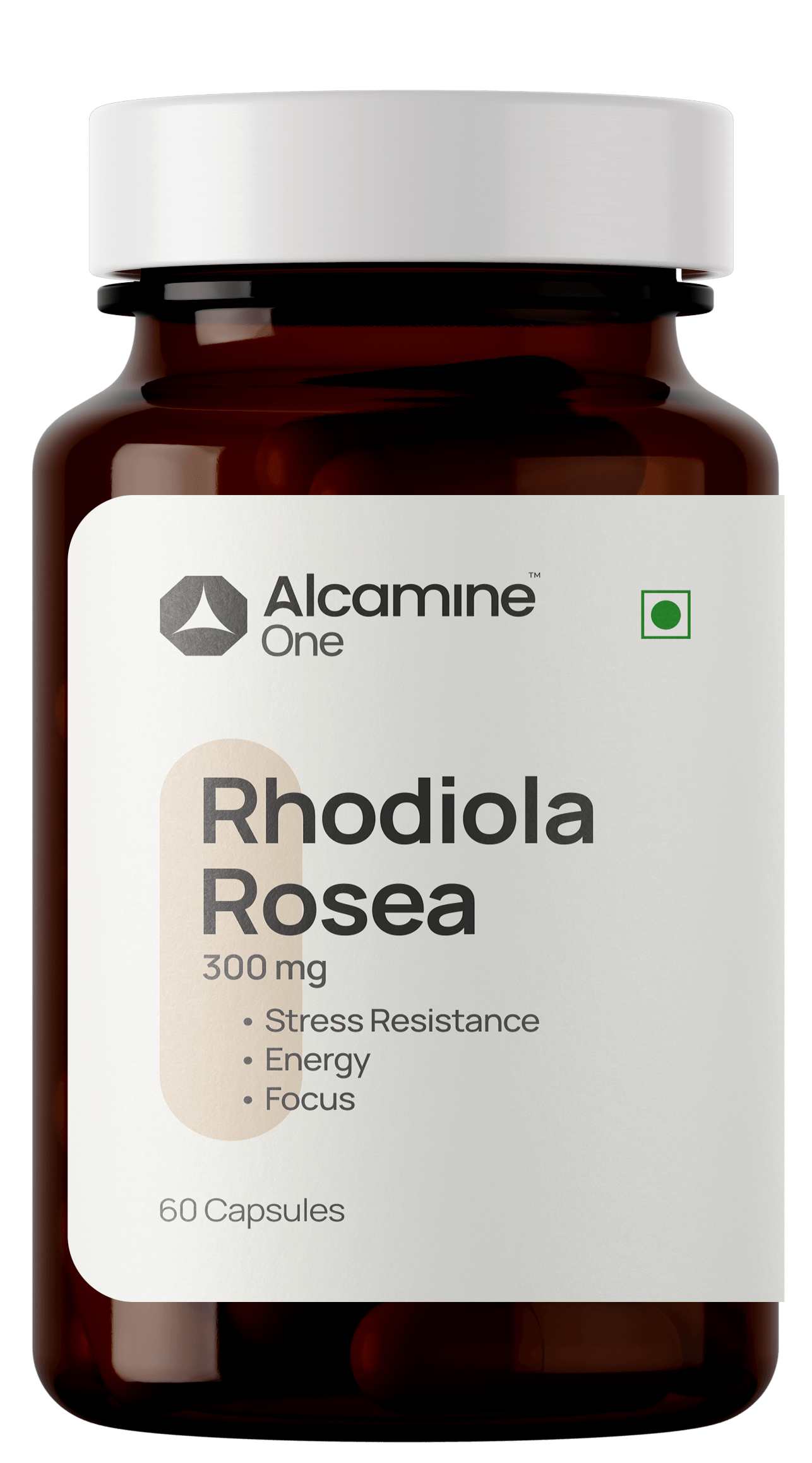 Alcamine Rhodiola Rosea 500 mg | Energy, Endurance & Stress Support