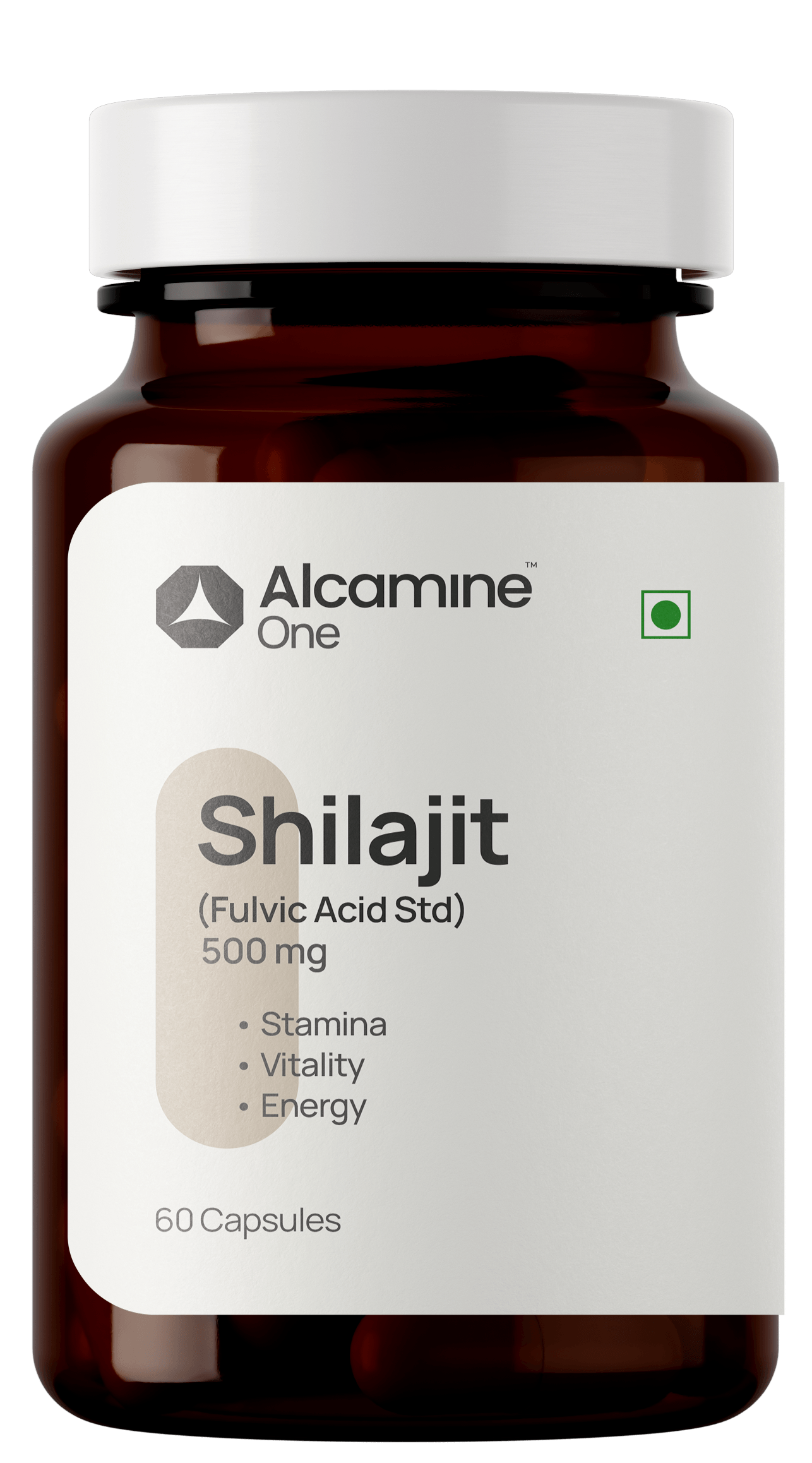 Alcamine Shilajit (Fulvic Acid) 500 mg | Energy, Vitality & Mineral Support
