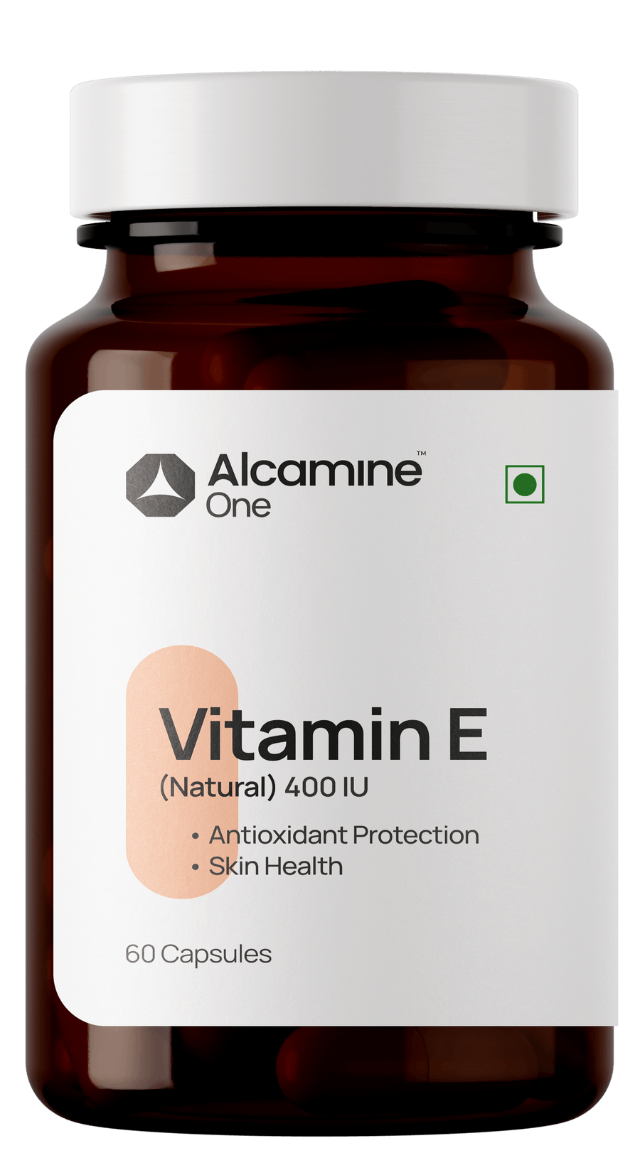 Alcamine Vitamin E (Natural) 400 IU | High-Potency Antioxidant Support