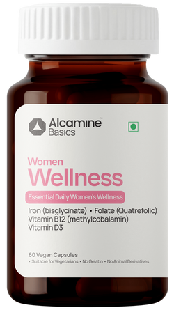 Alcamine Energy & Anemia Support Supplement with Vitamin B12, Iron, Folate, and Vitamin D3 (60 Tablets) thumbnail 1